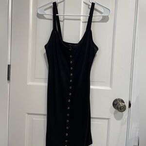 Kendall & Kylie Black Knitted Bodycon Dress